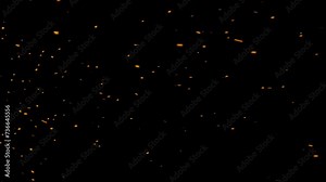 Bonfire sparkles animation alpha background