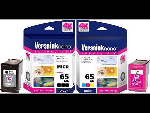 VersaInk-nano 65 MICR Black & Tri-Color Ink Cartridges: Reliable Bank-Compliant Printing