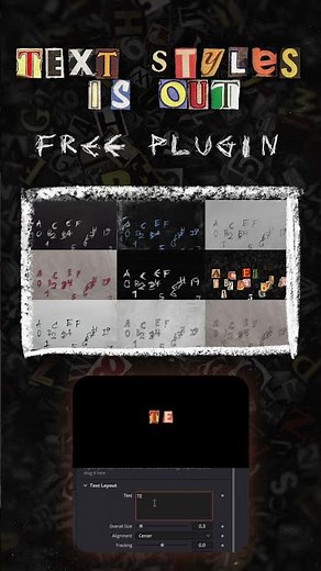 This FREE plugin turns YOUR text into handmade collage and scribble letters!