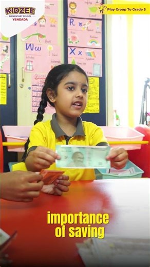 Financial literacy for kids | Money skills for children| Early financial education at Kidzee Yendada