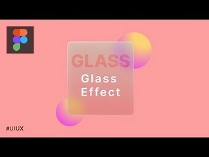 How to Create Modern Glass Card Effect in Figma | Figma Tutorial | UIDesign