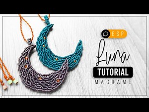 Macramé Moon »🌓 tutorial | how to make moon with thread | DIY ● macrame moon #215