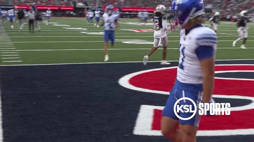 #BYU WR Parker Kingston went for 100 receiving yards for the second straight game. He had 5 receptions for a career high 117 yards and a TD in #BYUFootball's win over Arizona to improve to 6-0 on the season. | Sam Farnsworth KSL