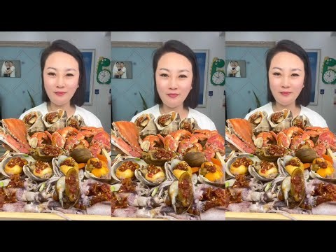 Yummy #352 Seafood 🦐, 🦪, 🐙🤤 🦐🦐. Shrimp 🦐 🦐 Oyster 🦪🦪 ...#mukbang #seafood #eatingshow