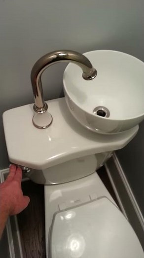 Space & Water Saving Sink Toilet Combo
