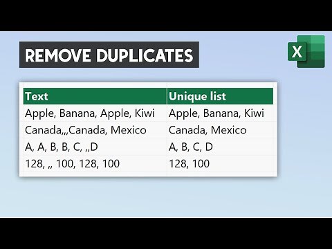 How to Remove Duplicates Within a Cell in Excel - Get Unique Values from a Single Cell