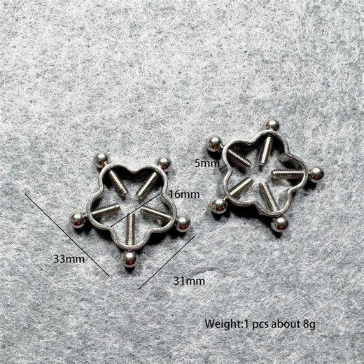 Stainless Steel Nipple Clamps: Plum/pentagram/clover Shapes - Etsy Australia