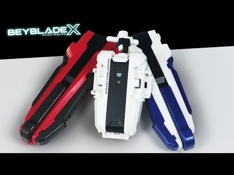 NEW BX-28 BX-29 BX-30 Launcher Grip Red White / White String Launcher BEYBLADE X REVIEW