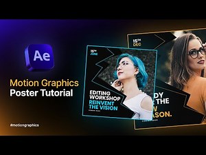 Create Motion Graphics Poster Animation in After Effects - After Effects Tutorial in Hindi