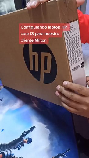 Configurando laptop HP core i3 para nuestro cliente Milton