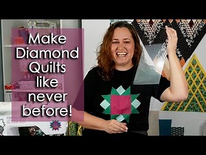 New Ruler: The Diamond Strip Ruler makes Diamond Quilts Faster and Easier!