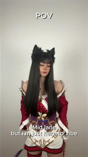 Midlane but I lowkey just wanna vibe | League of Legends Ahri Cosplay