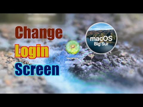 How to change login screen on macOS Big Sur