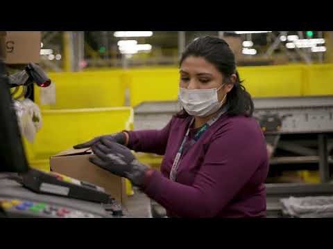 Working at an Amazon fulfillment center