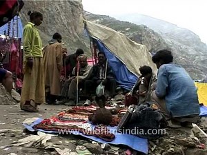 Hindu prayer beads or Japa mala sold en route Amarnath cave