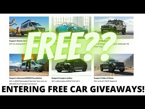 Entering into every FREE CAR GIVEAWAY!
