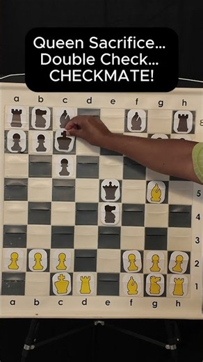 Queen Sacrifice... Double Check... CHECKMATE!