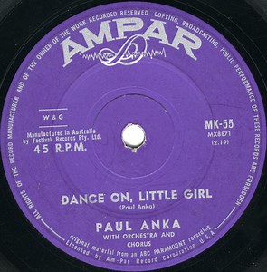 Paul Anka - Dance On Little Girl
