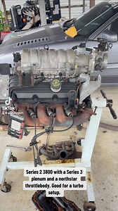Series 2 3800 L36 engine with the Series 3 L26 plenum and a Northstar throttlebody setup. #wbody #wbodytech #gbody #pontiac #grandprix #northstar #zzp #3800 #wbodynation | W-BodyTech
