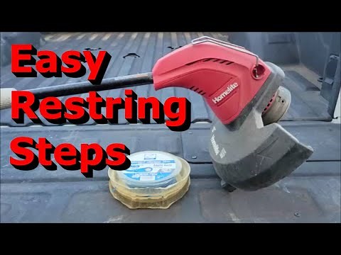 How To Restring a 2 String Electric Trimmer | Weedeater | Whipper Snipper | Strimmer