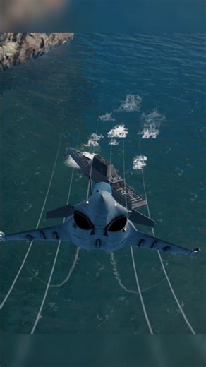 French Fighter Jet Rafale launch missile on Naval Ships | #fighterjet #missile #military #shorts