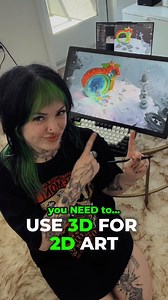 6.6K views · 72 reactions | If you’re a 2D artist and not using 3D...