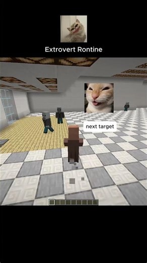 Extrovert Routine Mini Vlog 😃😃 #minecraft #vlog