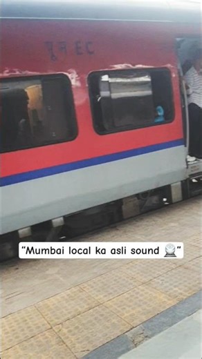 “Mumbai Local Announcement + Train Video 😍🚆 #shorts”