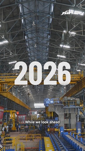 JSW Steel on Instagram: "Every step forward and every structure that stands strong is made possible together. What moves us today goes on to shape a stronger tomorrow. As we step into the new year, we wish you a year built on strength, progress, and possibilities. Happy New Year from JSW Steel. #JSWSteel #InnovationIsAlwaysAround #NewYear #HappyNewYear #HappyNewYear2026"