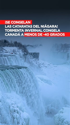Se congelan las Cataratas del Niágara! ⁠Tormenta invernal congela Canadá | Badabun