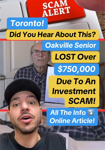 Oakville Man Loses $750,000 in Investment Scam