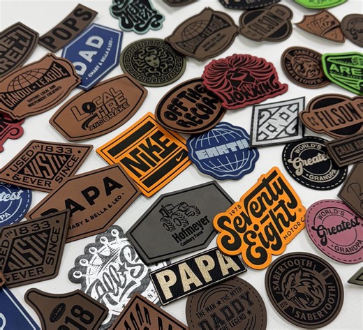 Custom Logo Patches, Laser Engraved Leather Patch, Business Logo Patch, DIY Branding Tag, Laser Cut Patch, Personalized Logo Hat Patch - Etsy