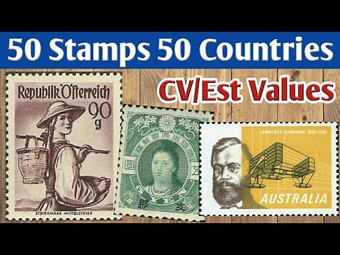 Old Stamps Value - 50 Rare Stamps From 50 Countries Around The World | Valuable Philately