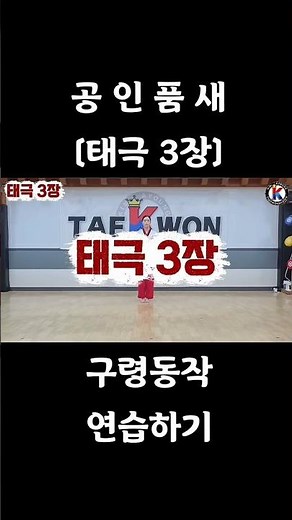 구령품새 #태극3장 품새연습 #태권도 #품새 #tkd #poomsae