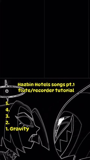 Jules’s Recorder on Instagram: "Hazbin Hotel songs recorder/flute tutorial #flute #recorder #hazbinhotel #flauta #reels"