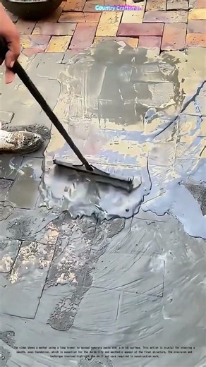 Smoothing the Way: How a Trowel Transforms Chaos into Order