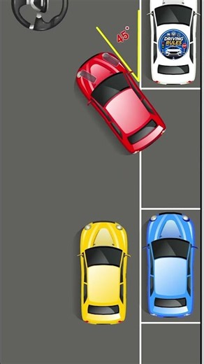 Master Parallel Parking in Seconds! 🚗 (The 45° Angle Trick) #drivingtips