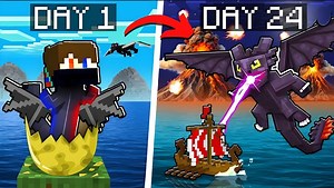 122K views · 3.5K reactions | Minecraft but I Survive in Dragon...