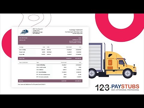 How to Generate Pay Stubs for Truck Drivers and Dispatchers | 123PayStubs