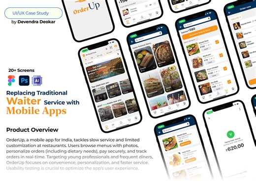 Mobile Food Ordering App Design - Devendra Deokar