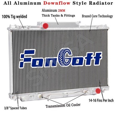 3 Row Aluminum Radiator For 1992-1997 1993 1996 Lexus SC400 4.0L 3969CC V8 GAS | eBay