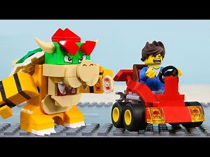 LEGO Experimental Bowser Hammer Truck! STOP MOTION LEGO Mario vs Bowser | LEGO | Billy Bricks