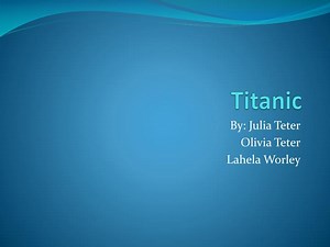 Titanic - SlideServe