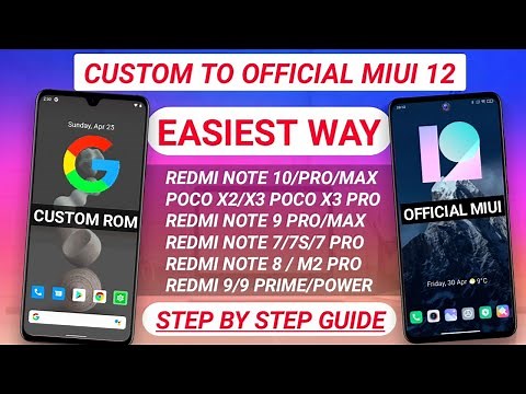 How to Rollback to MIUI 12 From any Custom ROM IN 2021 In any Xiaomi Devices | Go back to Miui 12