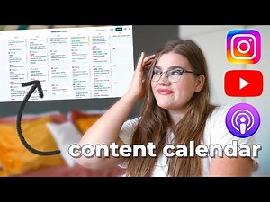 How to create a content calendar for your Instagram, Youtube and Podcast