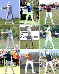 The top 1-9 doing the BIG 1-3💪👉⏱ 1. Max pressure and weight early to the right. 2. Re-center pressure and weight at the top. 3. Surf, shift, slide, move, drift, transfer, fall, or get upper and lower centers significantly to the left by left arm parallel (early😉). . . . Pro Golf Swings GolfswingHD Michael John Field Golf Digest Gerard Mercer The Sand Trap Golfsauce Henry Yu | Athletic Motion Golf