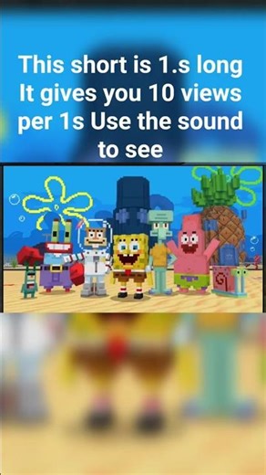 SpongeBob New mood Minecraft pe #shorts