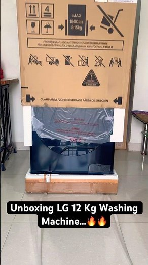 Unboxing LG Washing Machine 🔥 LG 12 KG Front Load Washing Machine ✅
