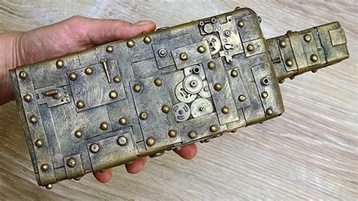 Steampunk Style Rugged Bottle Decor Tutorial