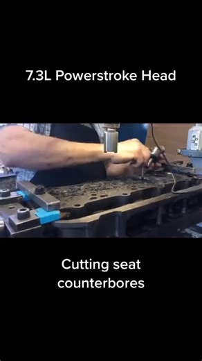 Rebuilding a 73L Powerstroke head! #engine #rebuild #ford #powerstroke #diesel #machining #machines... #Fixing #engine #crankshafts #machining #machin #enginem #machiningm #machineshope #enginemachines | Jamsi online
